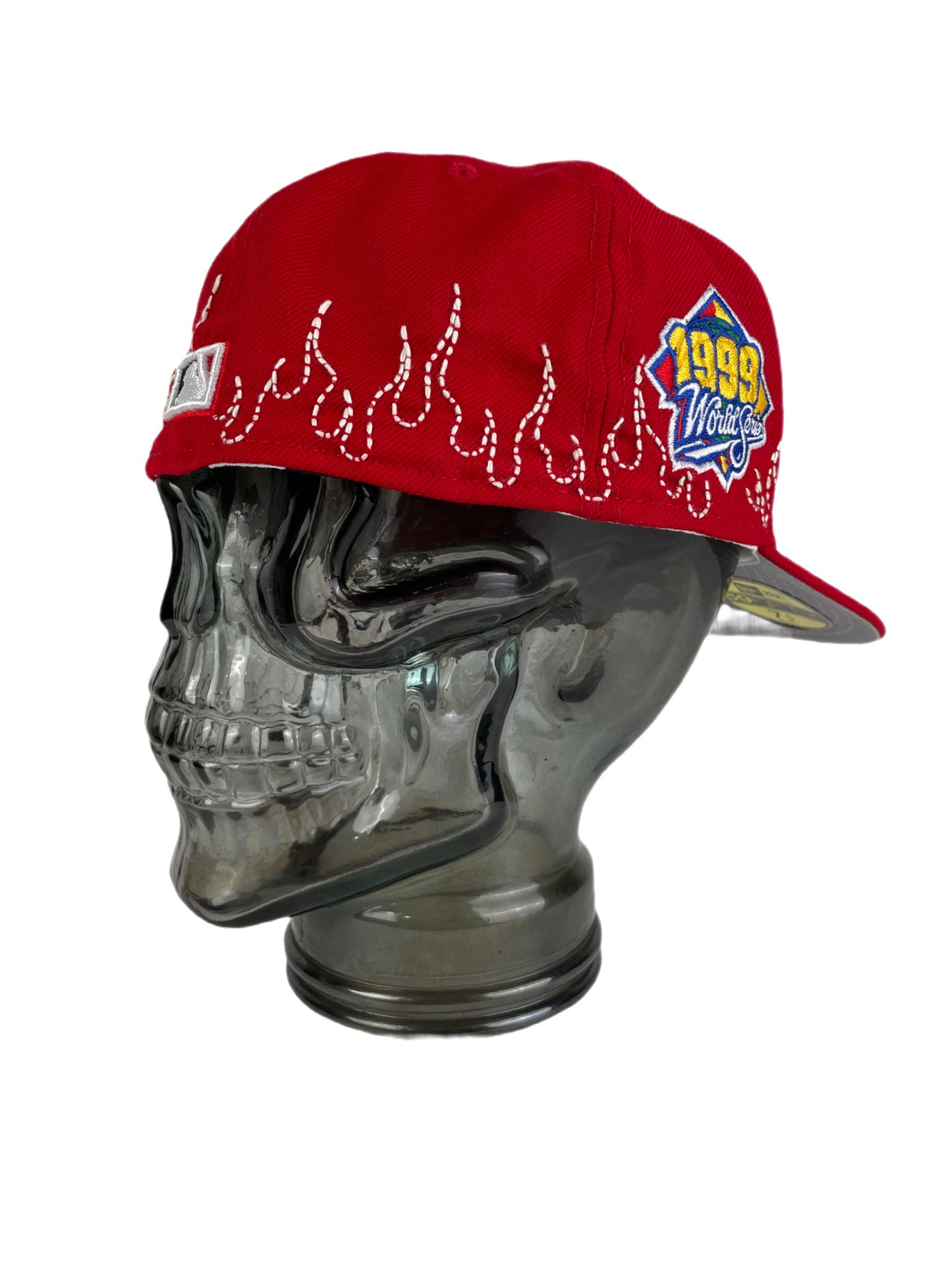 Red New York Yankees Sashiko Fitted